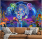 Blacklight Astronaut Tapestry UV Reactive Wall Hanging Home Decoration