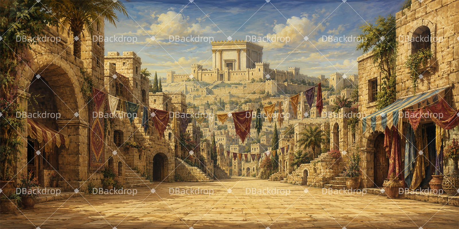 Professional Stage Backdrops Sacred Street Movie Theater Backdrop ZTT65-T21