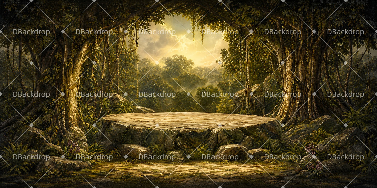 Performance Backdrop Forest Stage Theater Backdrops For Sale ZTT65-T30