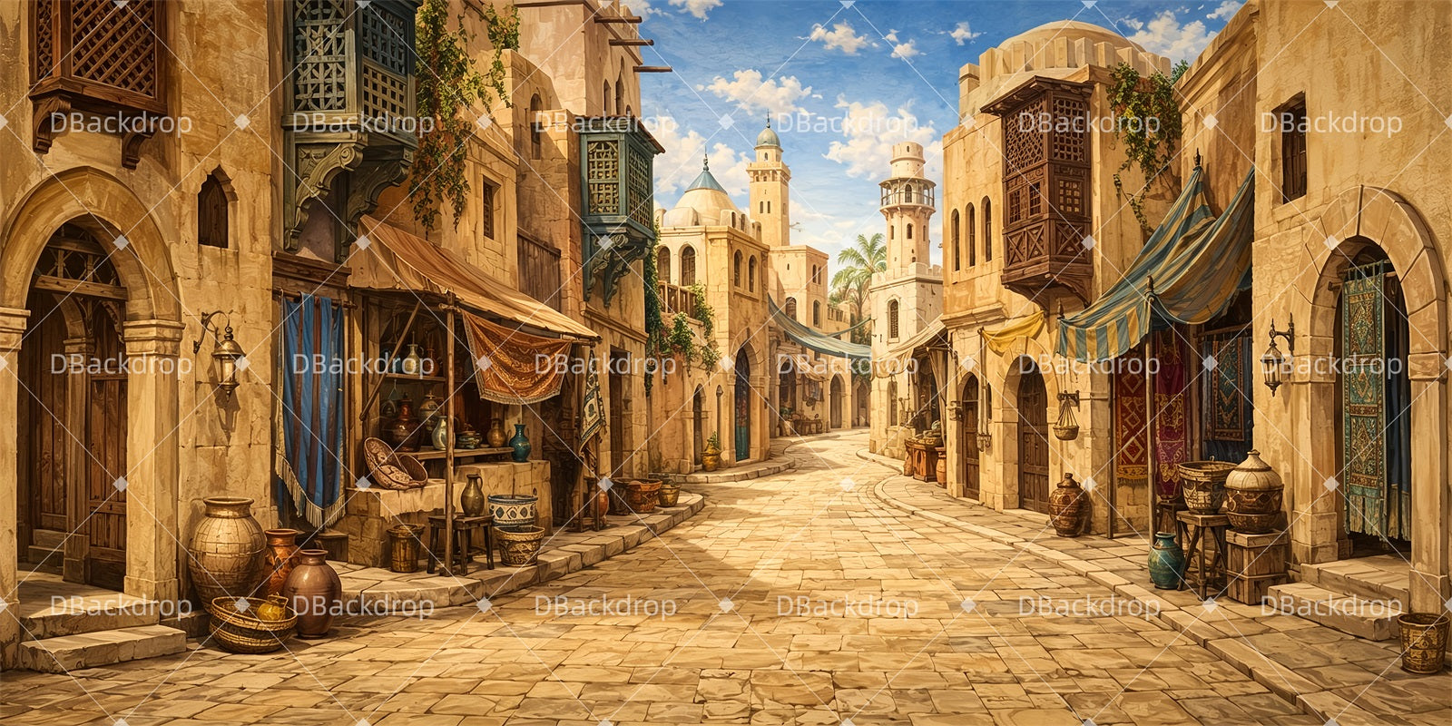 Performance Backdrops Ancient Alley Large Stage Backdrops ZTT65-T42