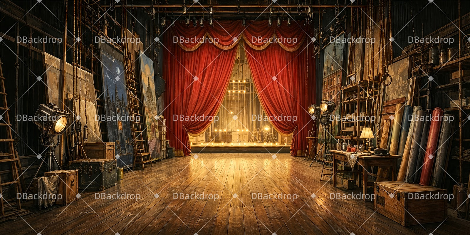 Performance Backdrop Grand Stage Backdrop For Theater Play ZTT65-T48