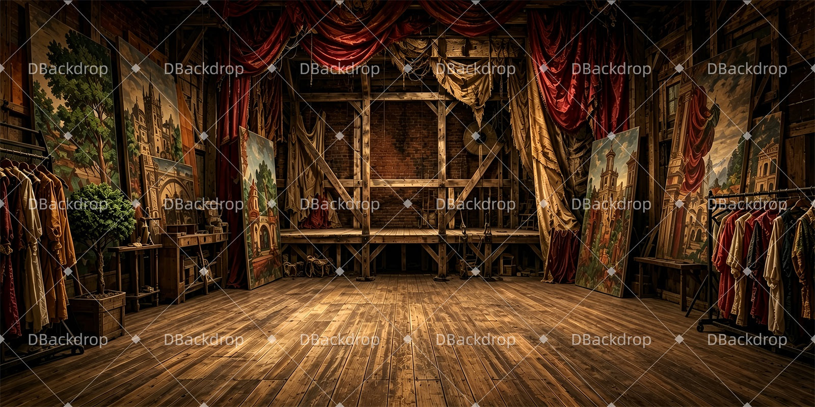 Large Stage Backdrops Theatre Backstage Performance Backdrop ZTT65-T59
