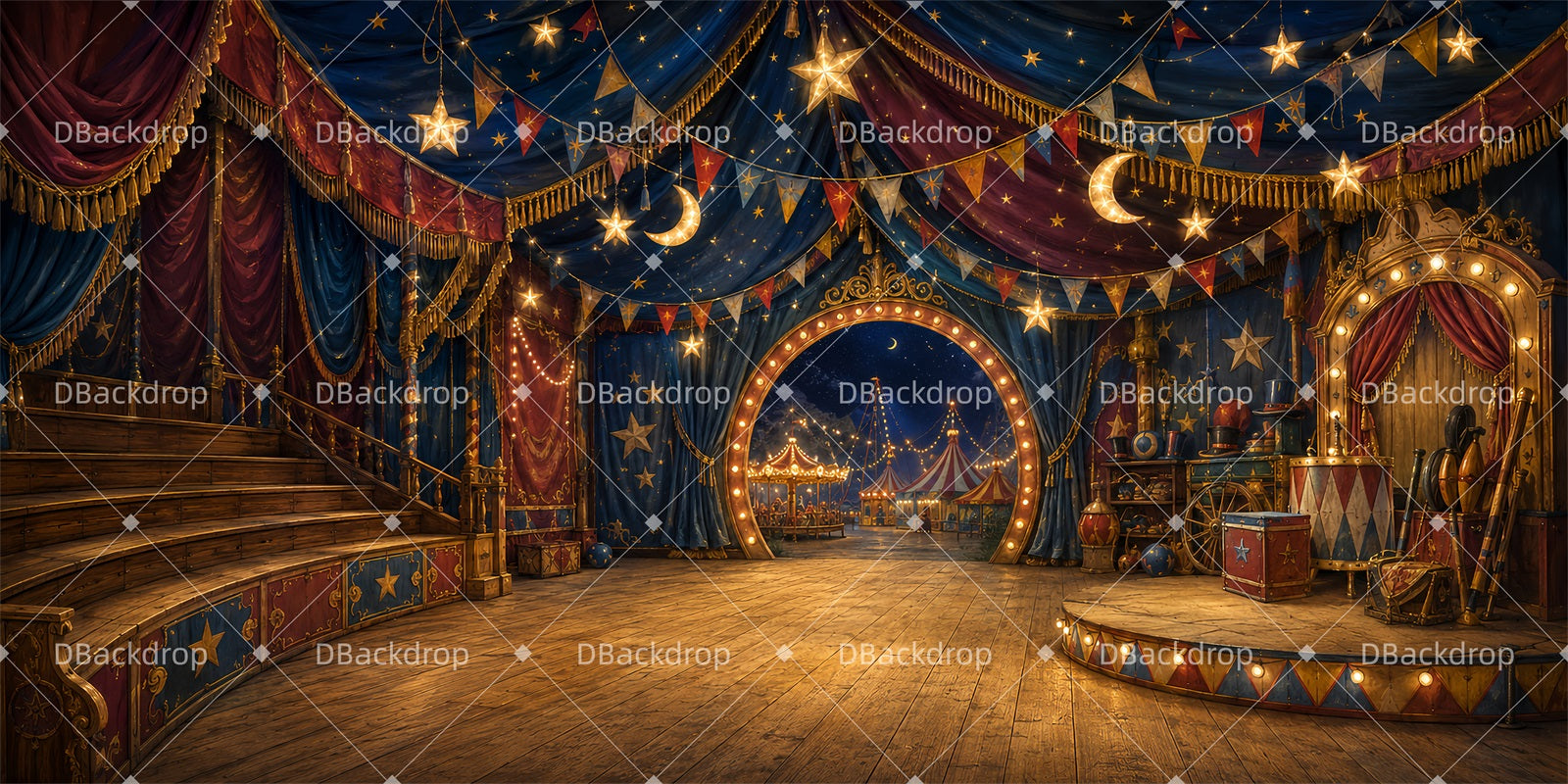 Circus Backdrop Circus Magic VBS Backdrops ZTT65-T6