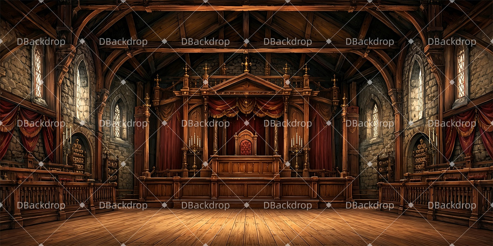 Stage Backdrop Ideas Medieval Court Theater Stage Backdrops ZTT65-T67
