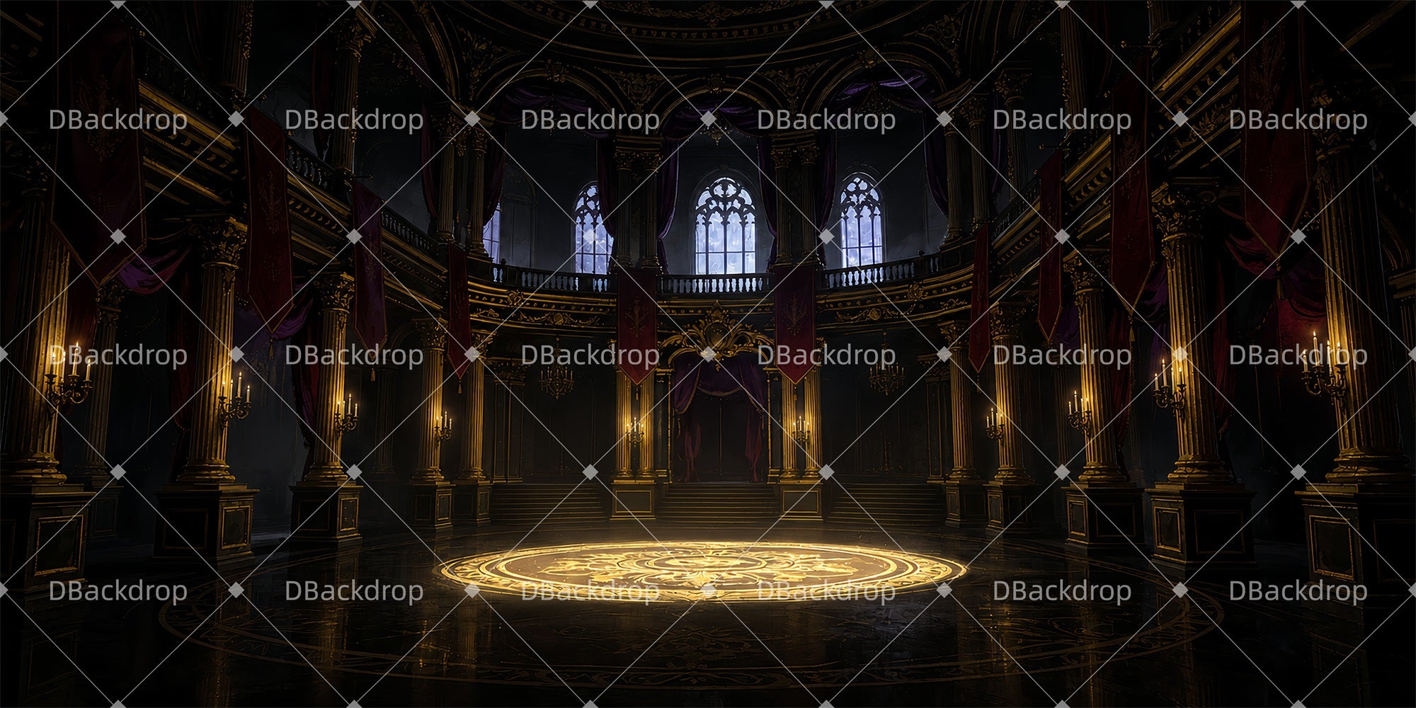 Backdrop Theater Dark Palace Professional Stage Backdrops ZTT66-T94