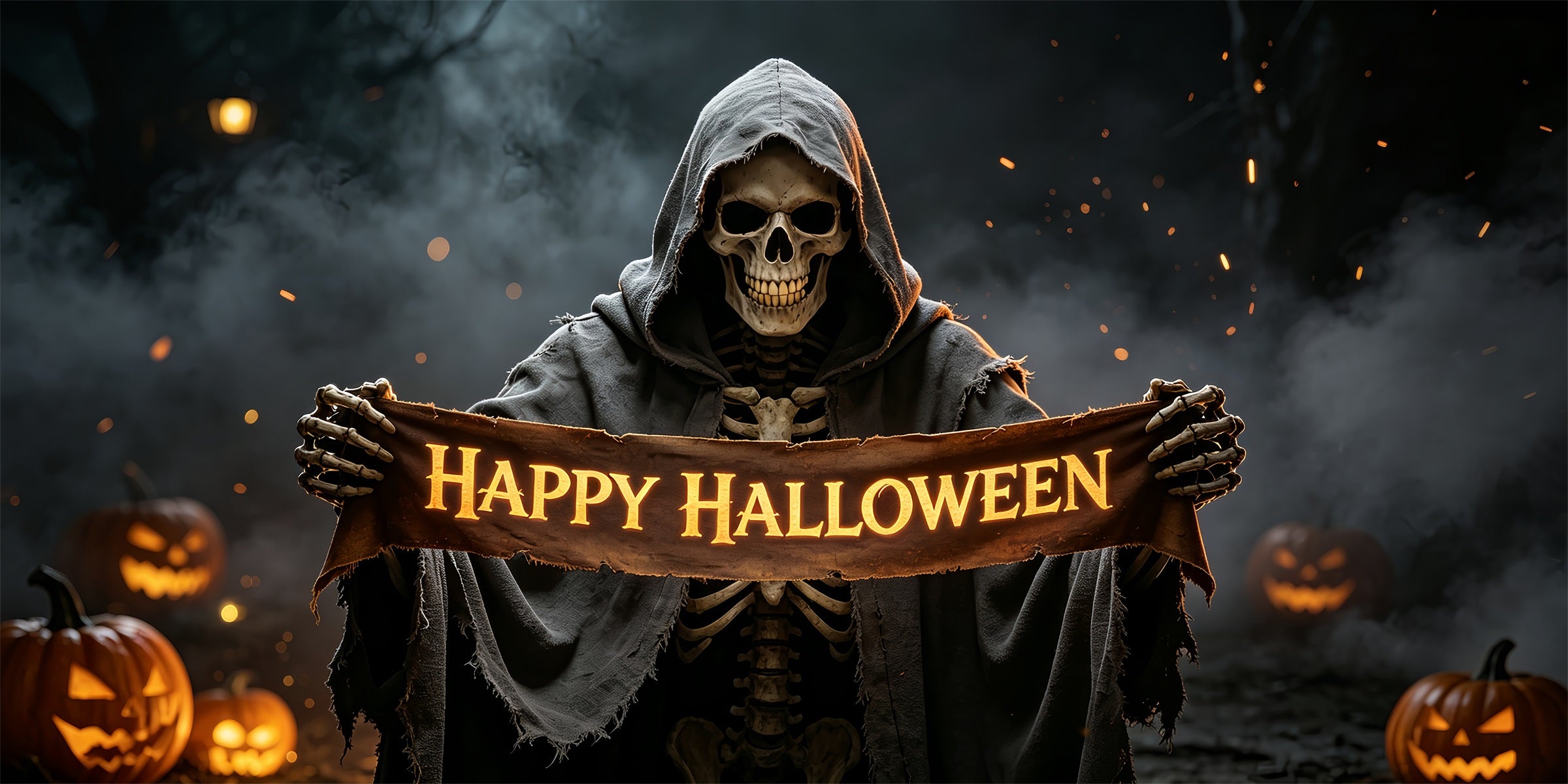 Vampire Halloween Garage Door Cover Shadow Skeleton Reaper Halloween Garage Door Decor ZTT68-21-2 car