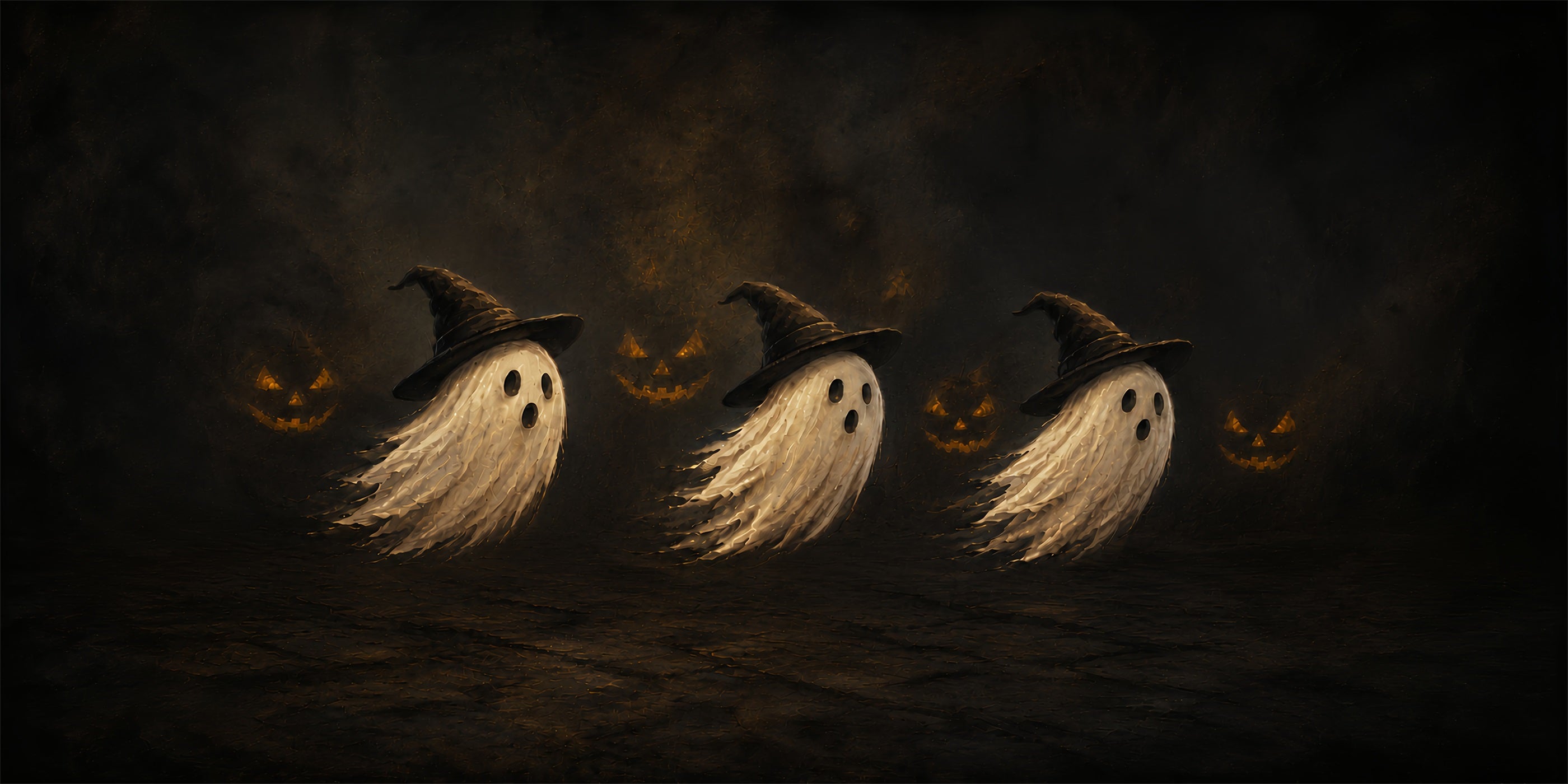 Ghost Halloween Garage Door Cover Floating Ghost Pumpkin Shadow Halloween Garage Door Decoration ZTT68-29-2 car