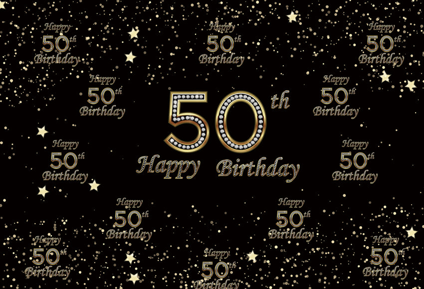 Step and Repeat Photo Backdrop Custom 50th Birthday Backdrop D359