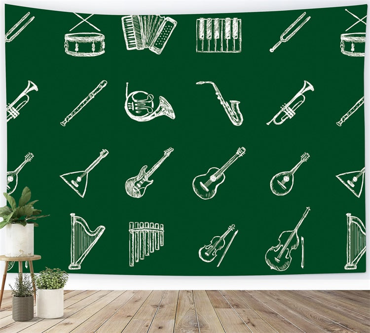 Back to school band chalkboard photography backdrop brp7 61 dbackdrop