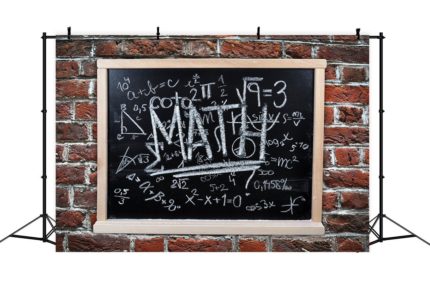 High School Math Backdrops Back to School Math Blackboard Backdrop BRP7-19 – Dbackdrop