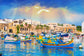 Harbor Boat Summer Sea Backdrop for Photography  GA-80