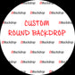 Custom Round Repeating Logo Photography Banner