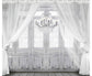 White Retro Wood Door Window Curtain Backdrop for Photo Shoot CM-6259