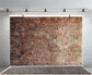 Vintage Red Brick Wall Photo Backdrop  D249-1