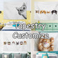 Custom Wall Tapestry Pet Photo Gift Home Decor