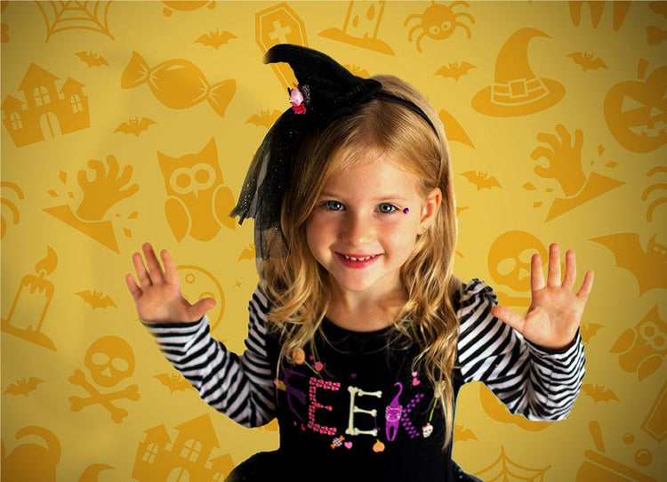 Yellow Pumpkin Halloween Backdrop for Children Photography DBD-19001 ...