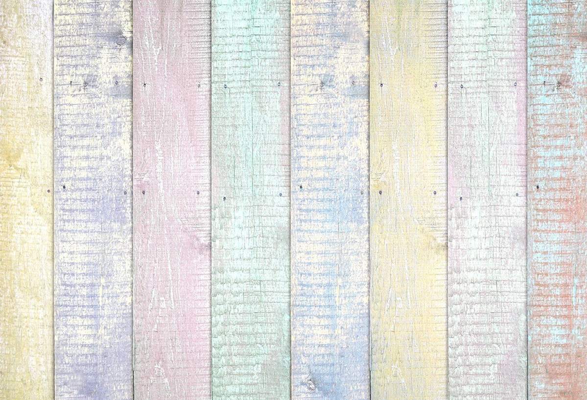 Easter Colorful Wood Backdrop for Photography G4