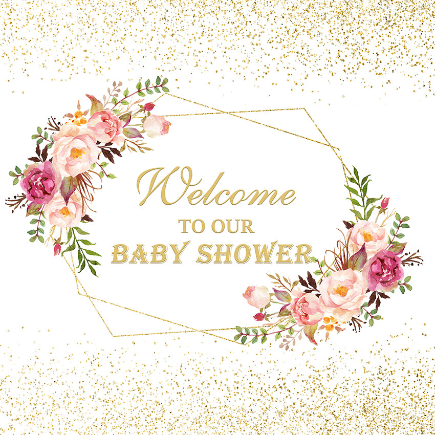 Baby Shower Party Decoration Custom Backdrop BP-007