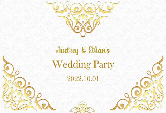 Wedding Party Personalized Backdrop Decoration