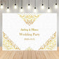 Wedding Party Personalized Backdrop Decoration BP-011