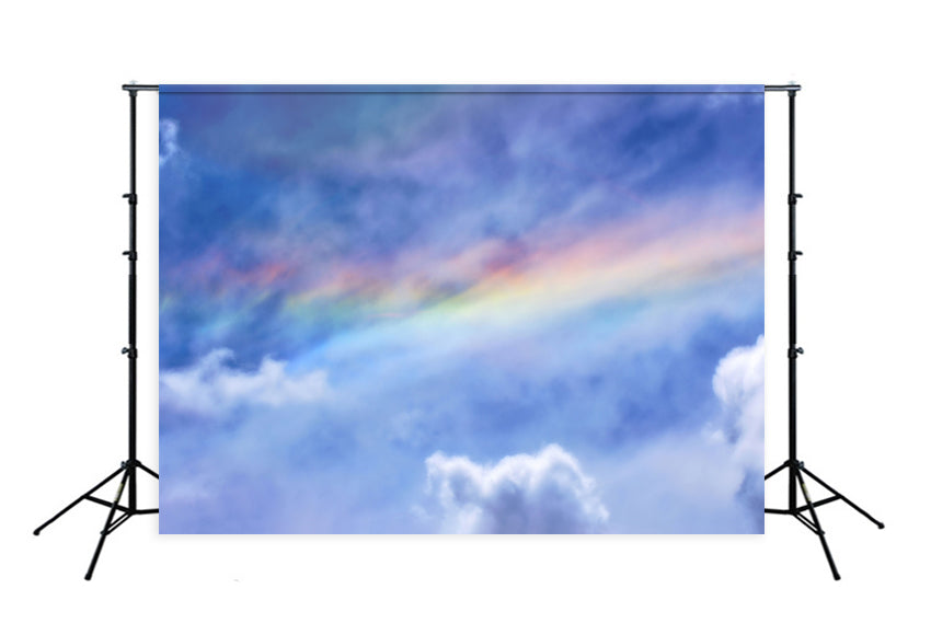 Beautiful Sky Rainbow Backdrop Designed by Beth Hrachovina Photography