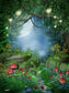 Magic Forest Mushroom Backdrops for Baby Photography DBD-19332