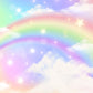 Rainbow Clouds Twinkling Stars Magical Backdrop D1018