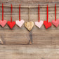 Love Heart Wood Wall Valentine Backdrop D1029