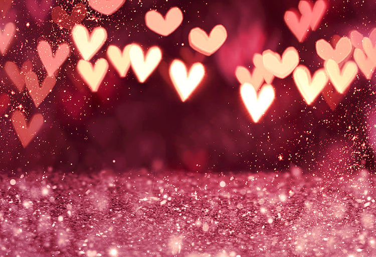 Bokeh Love Heart Backdrop for Valentine Photography D1033 – Dbackdrop