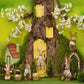 Bunny Rabbit Tree House Easter Backdrop D1073