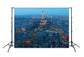 Eiffel Tower Night Paris City Landscape Backdrop for Photo Studio D121