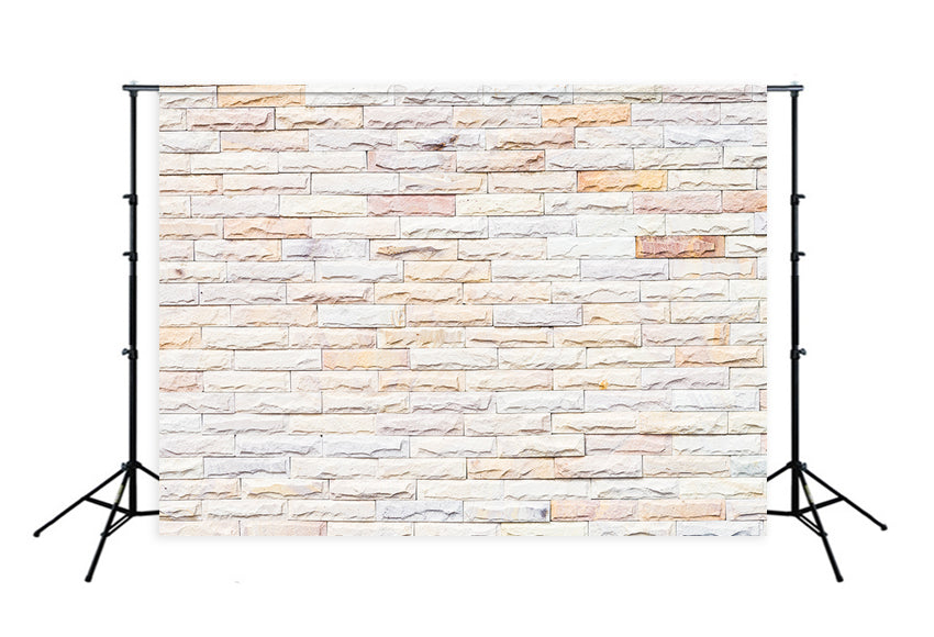 White Yellow Brick Wall Texture Backdrops for Photography D144