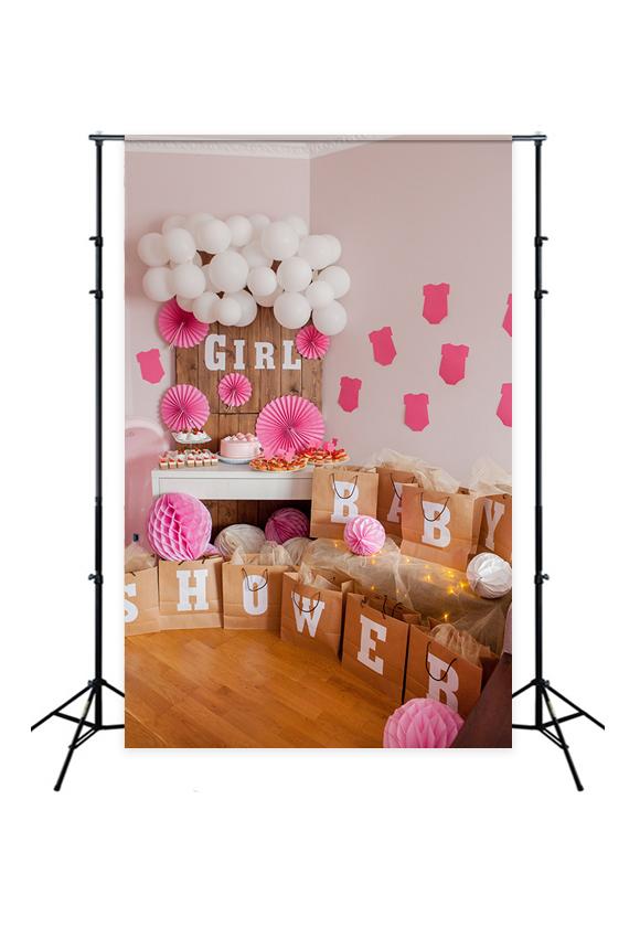 Girl Baby Shower Decorations Backdrop for Photo Studio D315 – Dbackdrop