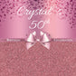 Customize Pink 50th Birthday Celebrations Photography Backdrop D600