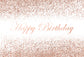 Champagne Happy Birthday Customize Photography Backdrop D609