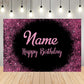 Custom Happy Birthday Party Photography Backdrop D701