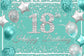 Balloons 18th Happy Birthday Custom Backdrop