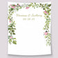 Flowers Vines Personalized Wedding Decor Backdrop D747