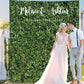 Custom Wedding Reception Leaves Wall Backdrop