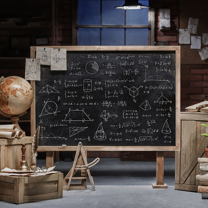 Back to School Theme Workshop Chalkboard Photo Shoot Backdrop D845