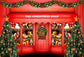 Christmas Shop Backdrop Holiday Winter Background