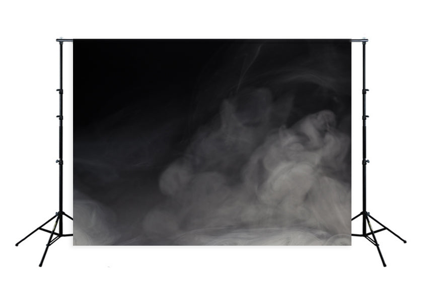 White Smoke Black Abstract Backdrop for Photo Studio D86