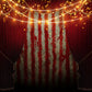 Halloween Circus Red Curtain Backdrop for Photography