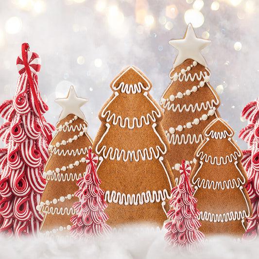 Christmas Gingerbread Forest Photography Backdrop D913