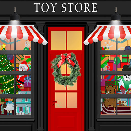 Christmas Toy Store Decoration Backdrop D929