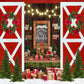 Fir Tree Wreath Christmas Hot Chocolate Backdrop D932