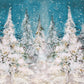 Winter Freeze Fir Tree Photography Backdrop D950