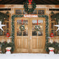 Christmas Wooden House Photography Backdrop D953