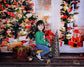 Christmas Tree Gift Backdrop For Home Decor DBD-P19165