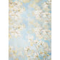 Floral Light Blue Backdrop Elegant Backdrop for Photography F-1508